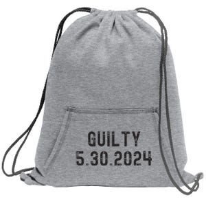 34 Felony Counts Trump Guilty Verdict Sweatshirt Cinch Pack Bag