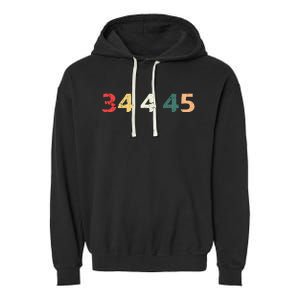 34 Felonies For Former 45 President Donald 4 Prison Garment-Dyed Fleece Hoodie