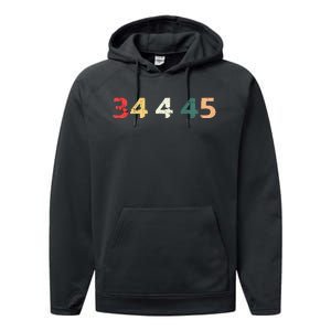 34 Felonies For Former 45 President Donald 4 Prison Performance Fleece Hoodie