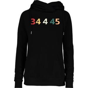 34 Felonies For Former 45 President Donald 4 Prison Womens Funnel Neck Pullover Hood