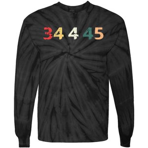 34 Felonies For Former 45 President Donald 4 Prison Tie-Dye Long Sleeve Shirt