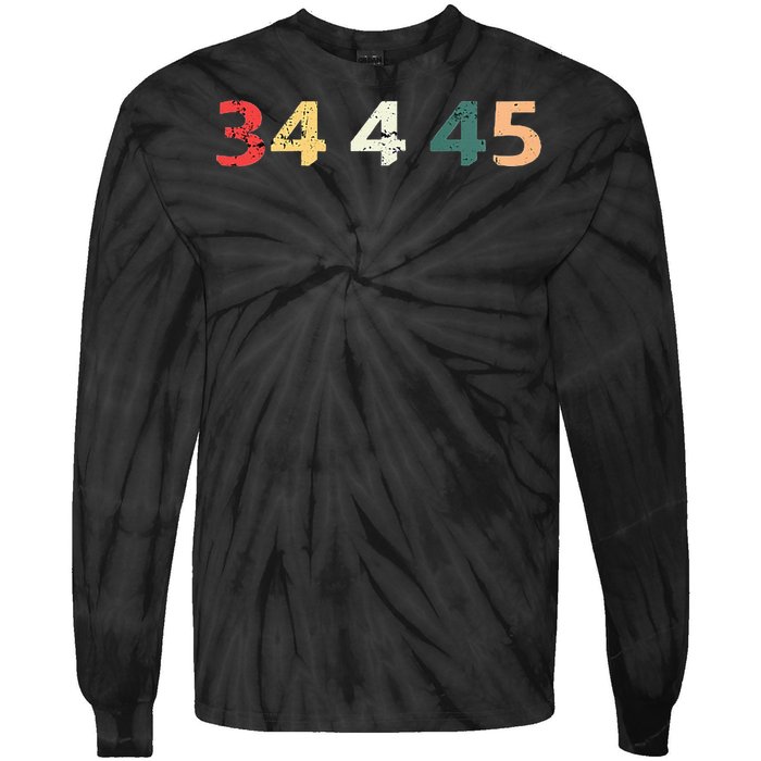 34 Felonies For Former 45 President Donald 4 Prison Tie-Dye Long Sleeve Shirt