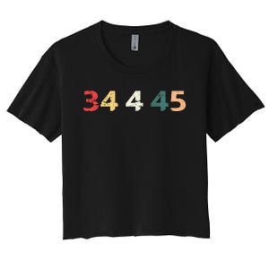 34 Felonies For Former 45 President Donald 4 Prison Women's Crop Top Tee