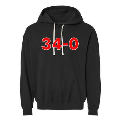 340 Funny Trump Trump Guilty Garment-Dyed Fleece Hoodie