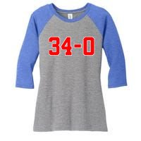 340 Funny Trump Guilty Trump Guilty Women's Tri-Blend 3/4-Sleeve Raglan Shirt