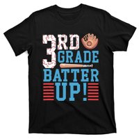 3rd Grade Back To School 3rd Grade Batter Up Baseball T-Shirt