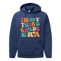 3rd Grade Back To School Retro In My Third Grade Era Teacher Performance Fleece Hoodie