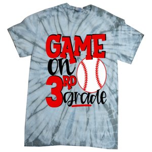 3rd Grade Baseball Player Boy 1st Day Of School Tie-Dye T-Shirt