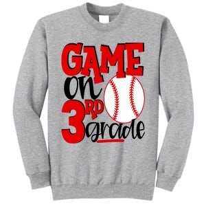 3rd Grade Baseball Player Boy 1st Day Of School Tall Sweatshirt