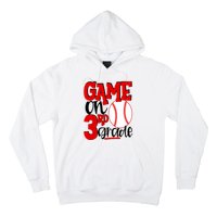 3rd Grade Baseball Player Boy 1st Day Of School Hoodie