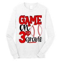 3rd Grade Baseball Player Boy 1st Day Of School Long Sleeve Shirt