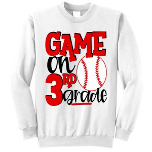 3rd Grade Baseball Player Boy 1st Day Of School Sweatshirt