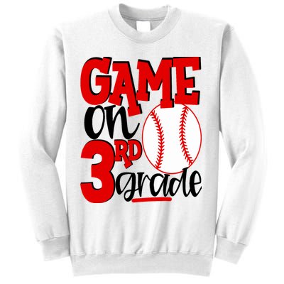 3rd Grade Baseball Player Boy 1st Day Of School Sweatshirt
