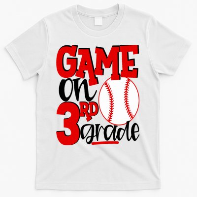 3rd Grade Baseball Player Boy 1st Day Of School T-Shirt