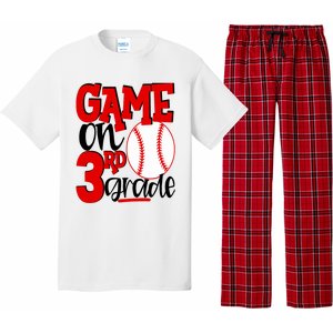 3rd Grade Baseball Player Boy 1st Day Of School Pajama Set