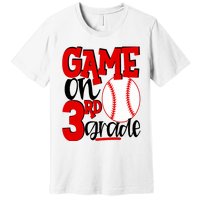 3rd Grade Baseball Player Boy 1st Day Of School Premium T-Shirt