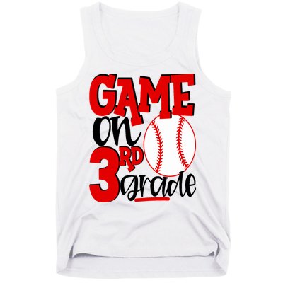3rd Grade Baseball Player Boy 1st Day Of School Tank Top