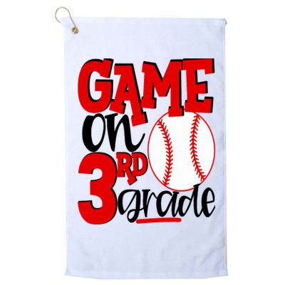 3rd Grade Baseball Player Boy 1st Day Of School Golf Towel