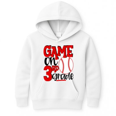3rd Grade Baseball Player Boy 1st Day Of School Kids Hoodie