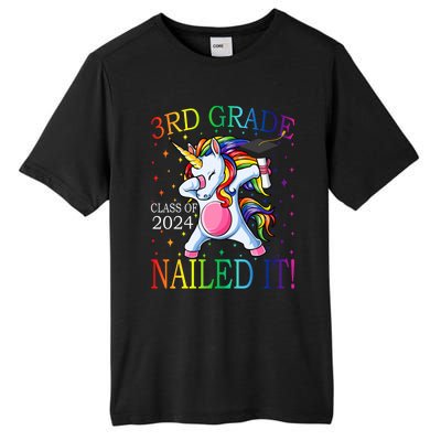 3Rd Grade Class Of 2024 Nailed It Unicorn Gift Tall Fusion ChromaSoft Performance T-Shirt