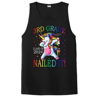 3Rd Grade Class Of 2024 Nailed It Unicorn Gift PosiCharge Competitor Tank