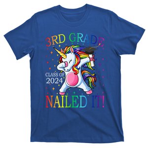 3Rd Grade Class Of 2024 Nailed It Unicorn Gift T-Shirt