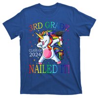 3Rd Grade Class Of 2024 Nailed It Unicorn Gift T-Shirt