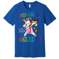 3Rd Grade Class Of 2024 Nailed It Unicorn Gift Premium T-Shirt