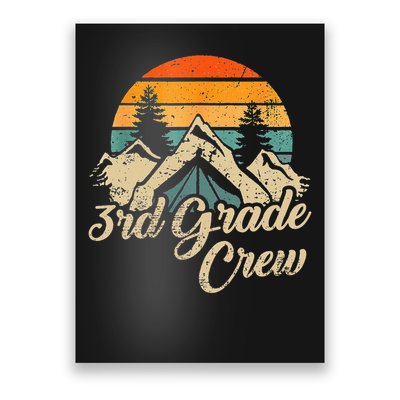 3rd Grade Crew Back To School After Camping Trip Love Camp Poster