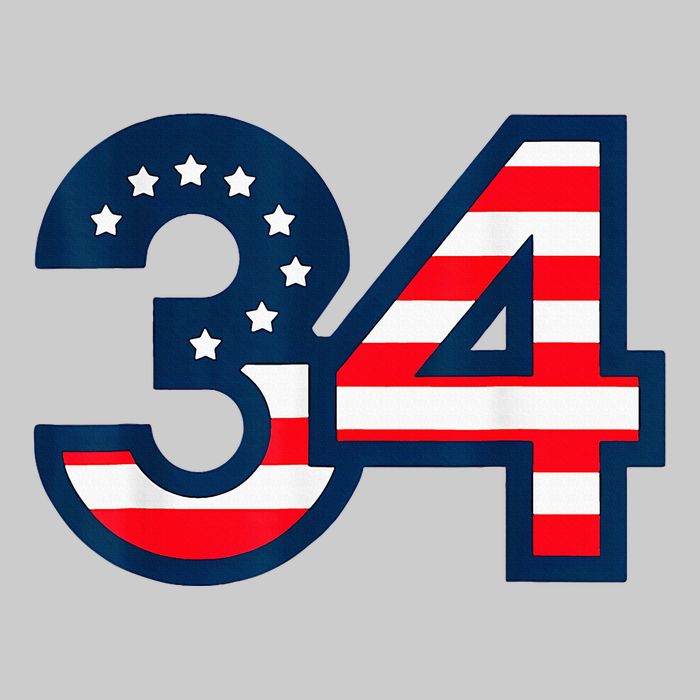 34 Guilty Counts Trial Judge Usa Flag Tie-Dye T-Shirt