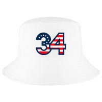 34 Guilty Counts Trial Judge Usa Flag Cool Comfort Performance Bucket Hat