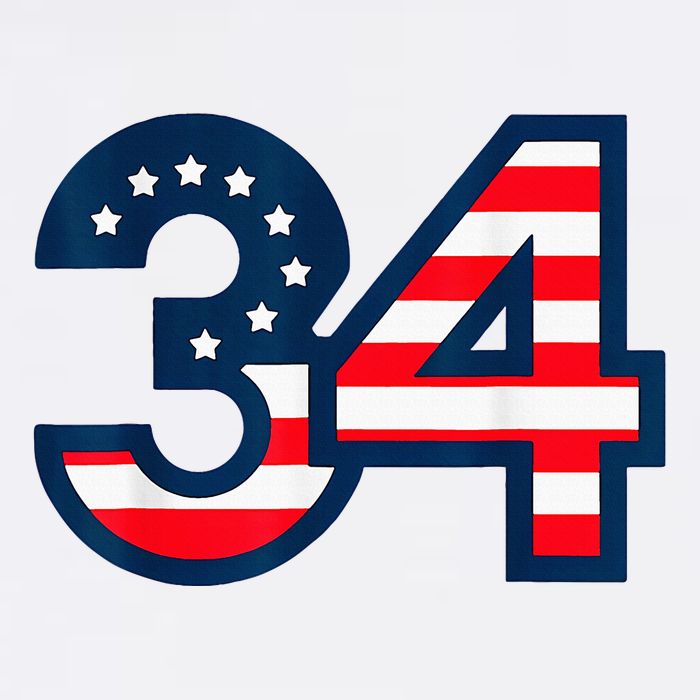 34 Guilty Counts Trial Judge Usa Flag Garment-Dyed Sweatshirt