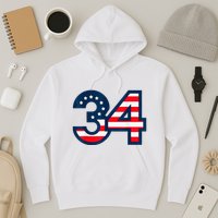 34 Guilty Counts Trial Judge Usa Flag Hoodie