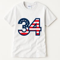 34 Guilty Counts Trial Judge Usa Flag Tall T-Shirt
