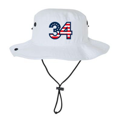 34 Guilty Counts Trial Judge Usa Flag Bucket Hat