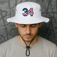 34 Guilty Counts Trial Judge Usa Flag Bucket Hat