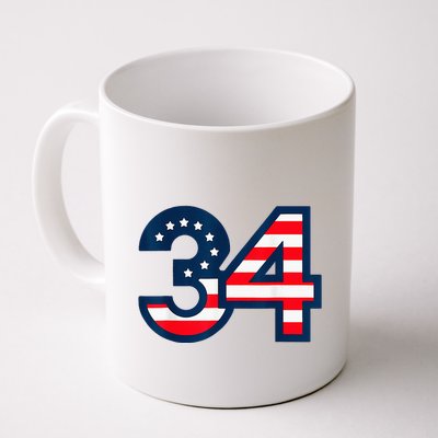 34 Guilty Counts Trial Judge Usa Flag Mug