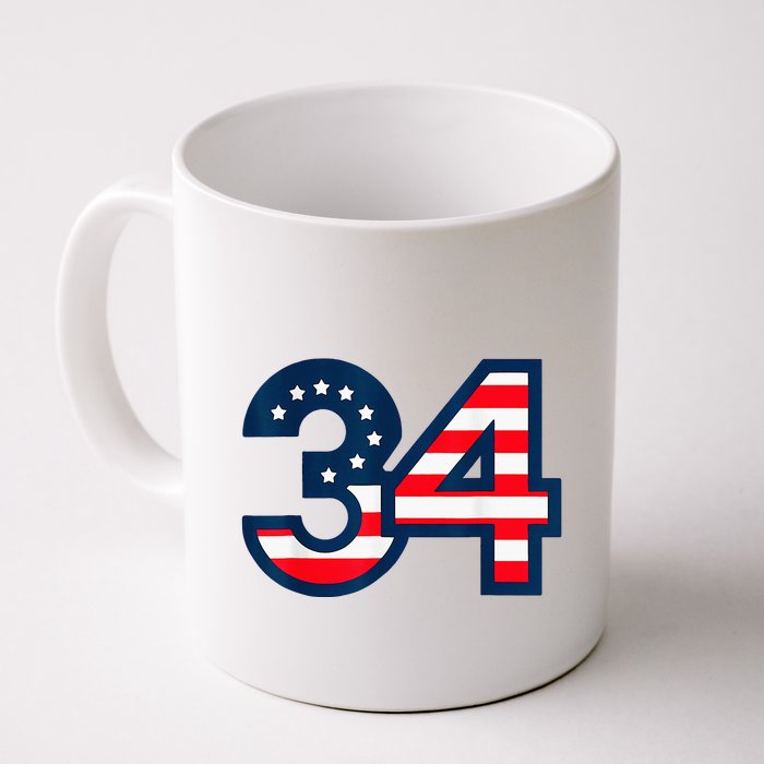 34 Guilty Counts Trial Judge Usa Flag Mug