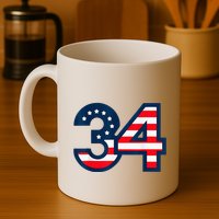 34 Guilty Counts Trial Judge Usa Flag Mug
