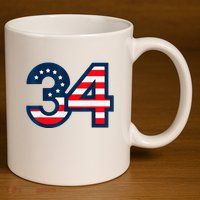 34 Guilty Counts Trial Judge Usa Flag 11oz C Handle Ceramic Mug