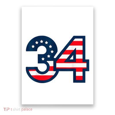 34 Guilty Counts Trial Judge Usa Flag Poster