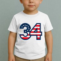 34 Guilty Counts Trial Judge Usa Flag Toddler T-Shirt