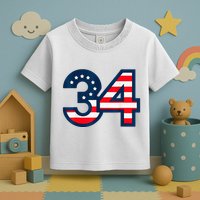 34 Guilty Counts Trial Judge Usa Flag Toddler T-Shirt