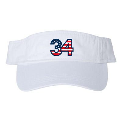 34 Guilty Counts Trial Judge Usa Flag Visor