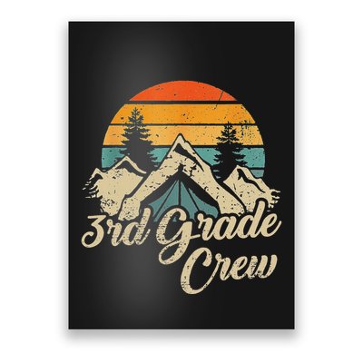 3rd Grade Crew Back To School After Camping Trip Love Camp Poster