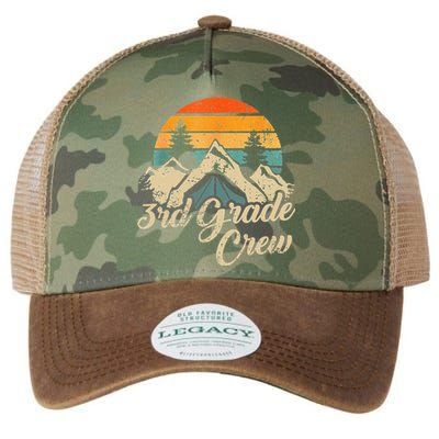 3rd Grade Crew back to school after camping trip love camp Legacy Tie Dye Trucker Hat