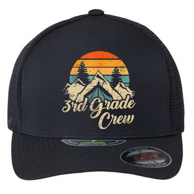 3rd Grade Crew back to school after camping trip love camp Flexfit Unipanel Trucker Cap