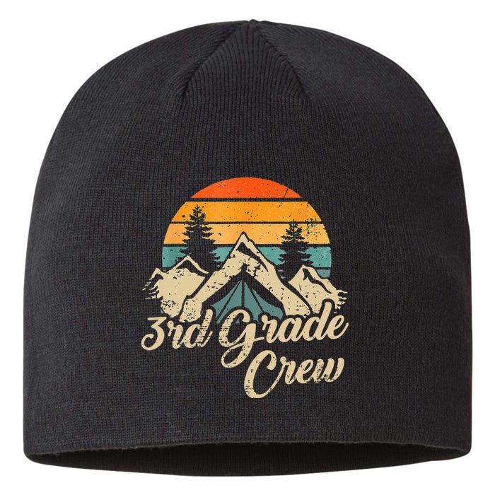 3rd Grade Crew back to school after camping trip love camp Sustainable Beanie