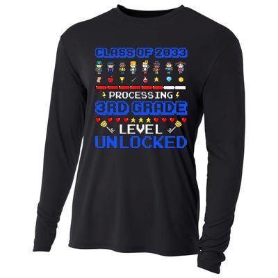 3rd Grade First Day Of School Class Of 2033 Video Games Cooling Performance Long Sleeve Crew