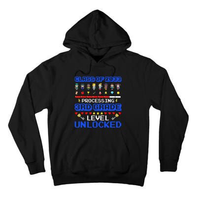 3rd Grade First Day Of School Class Of 2033 Video Games Tall Hoodie